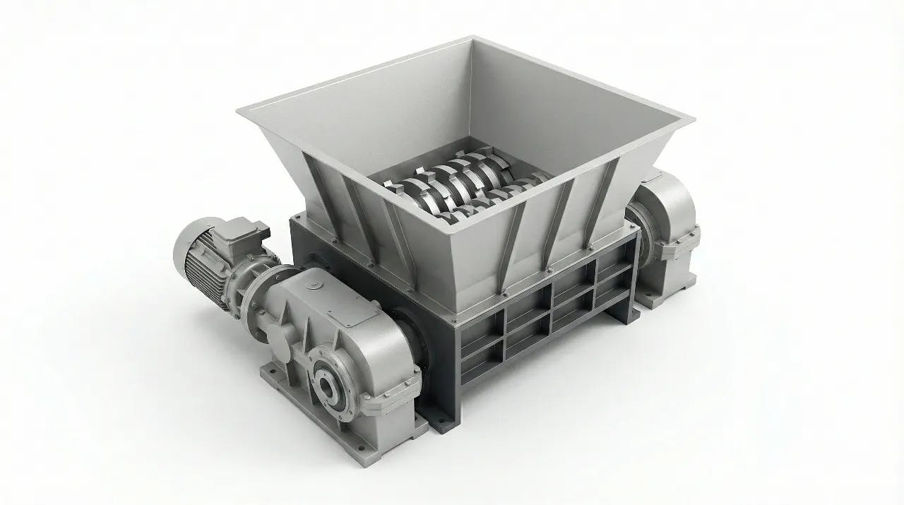 Double shaft shredder blades